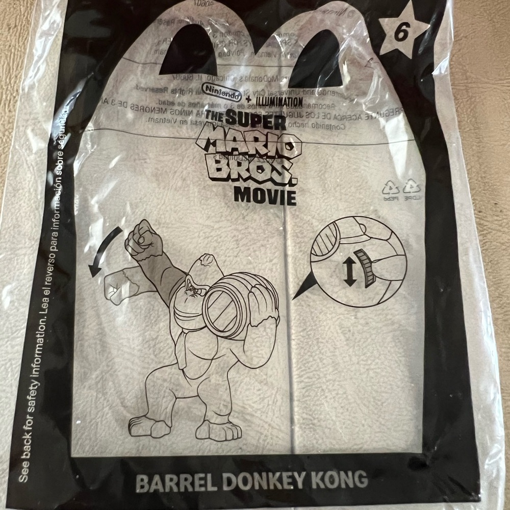 The Super Mario Brothers Movie / NEW Barrel Donkey Kong Toy - Picture 7 of 8